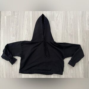 Zella Black Cozy crop Hoodie small